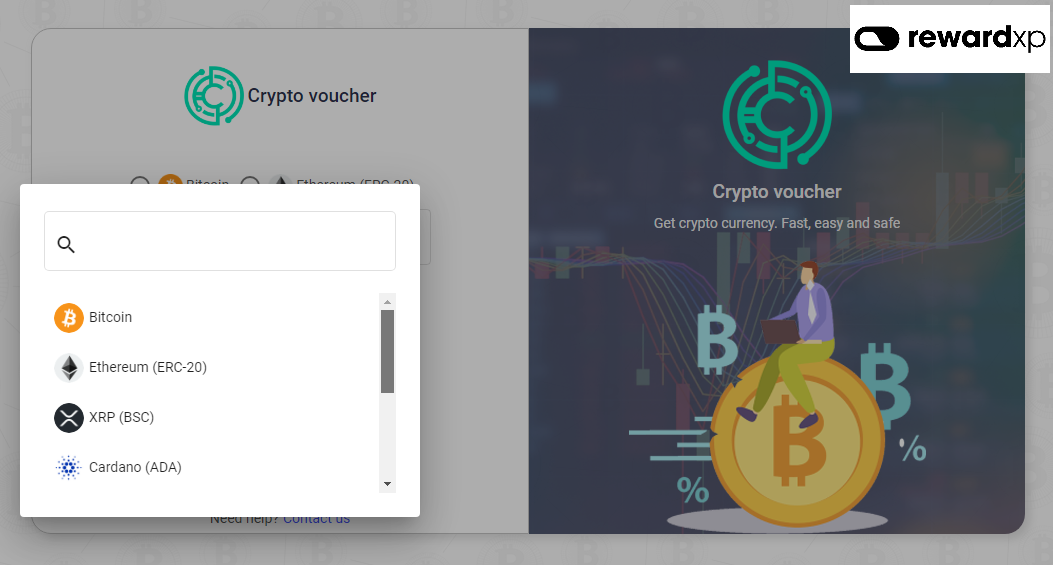 Crypto Voucher crypto options